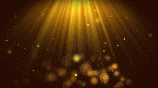LED球泡灯金色光线粒子上升动态背景gif高清图片