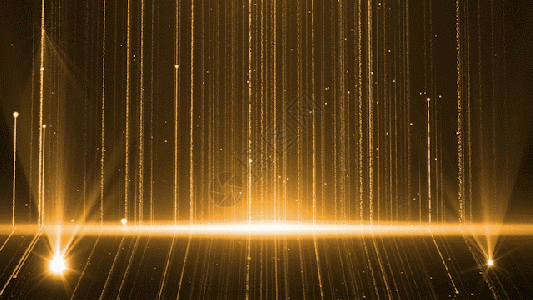 金色大气粒子灯光聚光灯效果视频gif高清图片