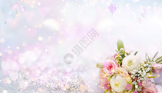 梦幻婚礼背景图片