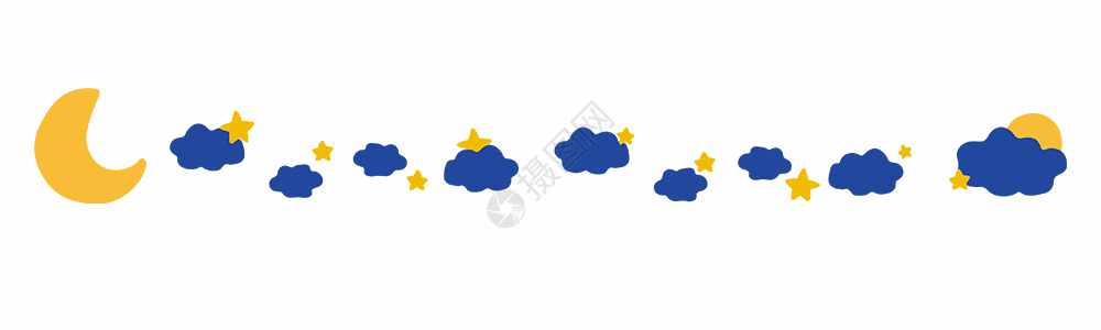 夜空分割线gif图片素材