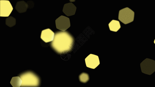 黄色六角光斑GIF图片