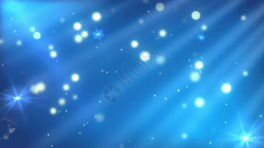蓝色企业蓝色粒子闪光动画GIF高清图片