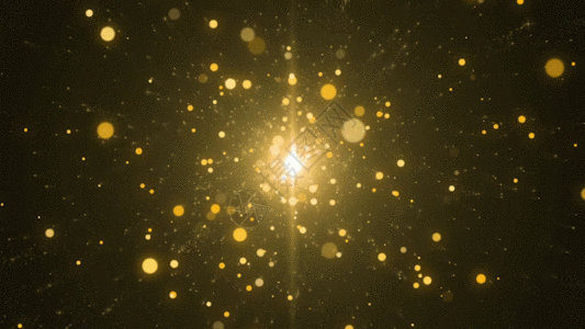 金色粒子小球动画GIF图片