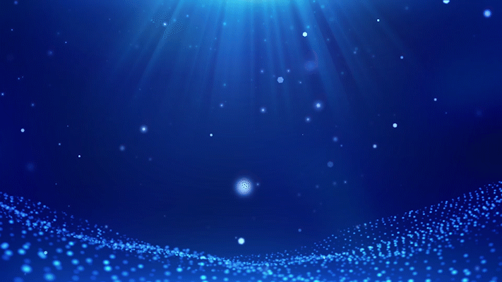 蓝色粒子光线波浪动画GIF图片
