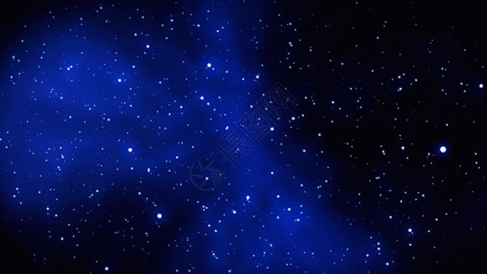 蓝色粒子光线旋转动画GIF图片