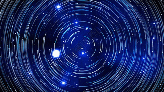 粒子星空转盘GIF图片