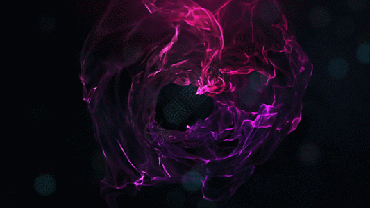 红色粒子漩涡动画GIF图片