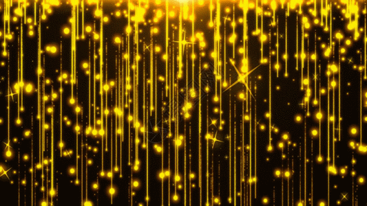 金色粒子光线下落动画GIF图片