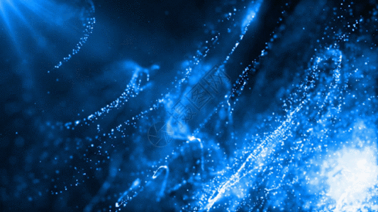 蓝色科技线条粒子GIF图片