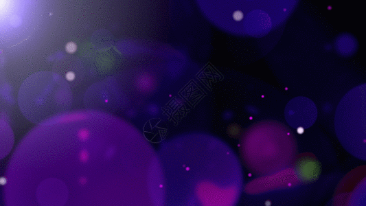 蓝色粒子光斑动画gif图片素材