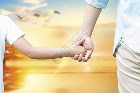 耶稣牵手设计图片