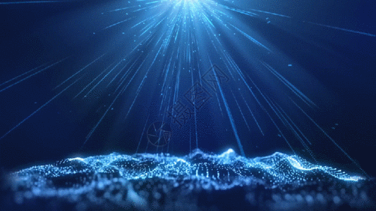 梦幻粒子海洋背景gif图片
