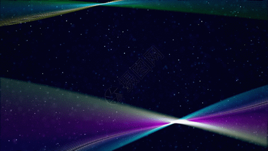 彩色粒子帘布动画GIF高清图片