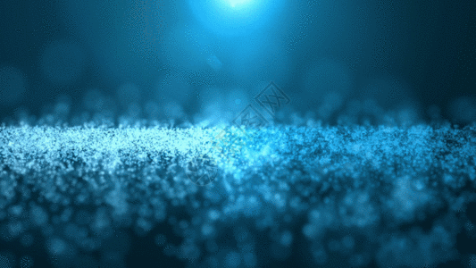 蓝色粒子光斑动画GIF图片