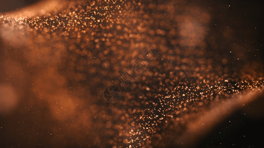 棕色粒子动画GIF图片