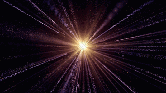 红色动态结尾背景红色粒子光线汇聚动画gif高清图片