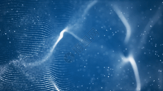 粒子球蓝色粒子动画背景GIF高清图片