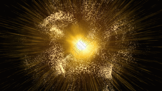 粒子光线球动画GIF图片