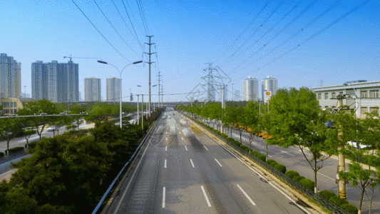 高速道路城市交通延时GIF高清图片