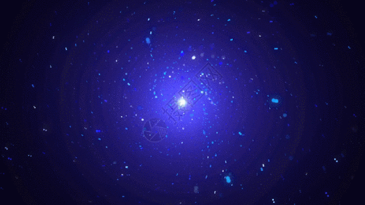 梦幻蓝色星空粒子gif图片素材