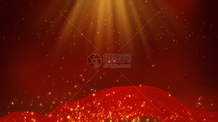 红绸动态舞台GIF图片