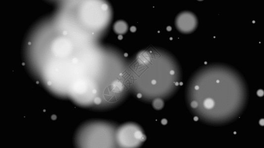 白色粒子动画GIF图片