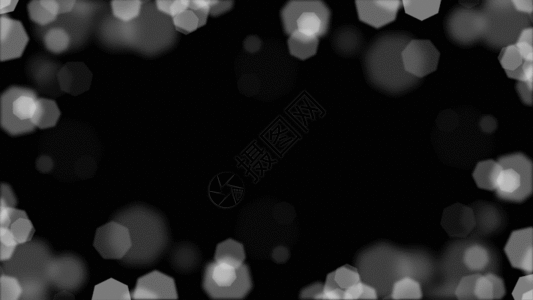 白色梦幻粒子动画GIF图片
