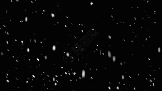 大雪纷飞雪花粒子GIF图片