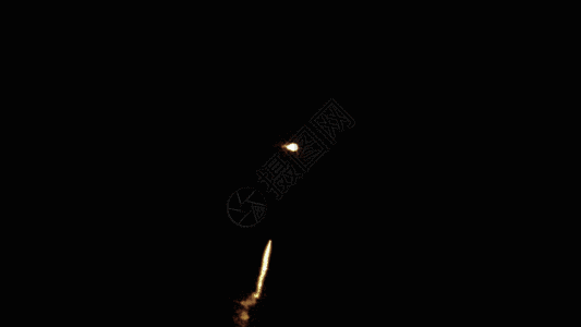 金色粒子烟花爆炸动画GIF图片