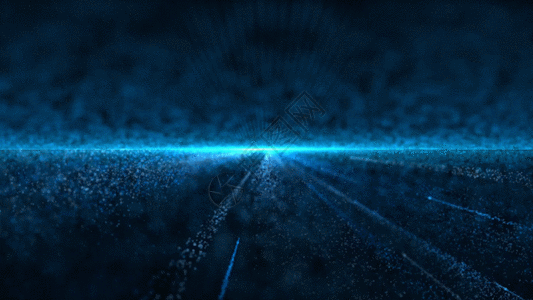 蓝色粒子光线背景gif图片素材
