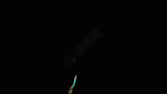 蓝色粒子烟花爆炸GIF图片