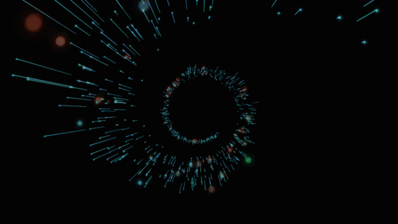 粒子光线旋转动画GIF图片