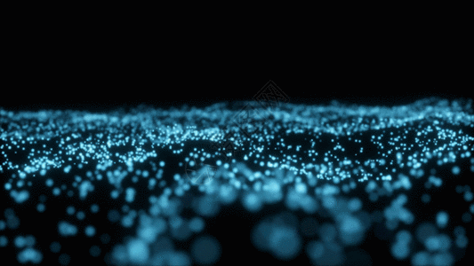 粒子山脉动画gif图片素材