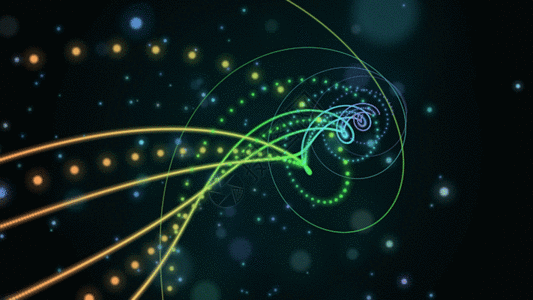 绚丽粒子动画旋转gif图片素材