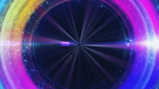 绚丽粒子光圈动画GIF图片