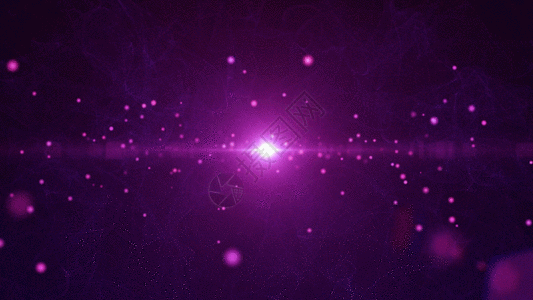紫色粒子动画背景GIF图片