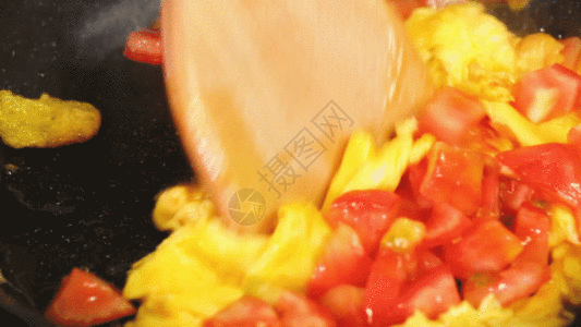 蔬菜鸡蛋西红柿炒蛋GIF高清图片