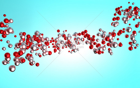 3d球体粒子背景图片