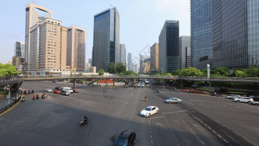 上海城市建筑上海城市交通延时GIF高清图片