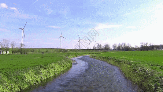 新能源风车新能源发电GIF高清图片