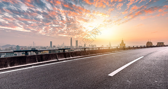 公路城市背景图片