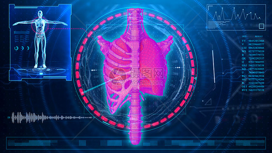 科技医疗肺部分析场景图片