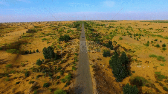 沙漠公路GIF图片