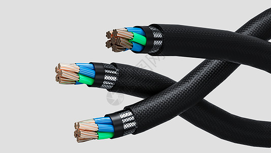 电线C4D科技光纤设计图片