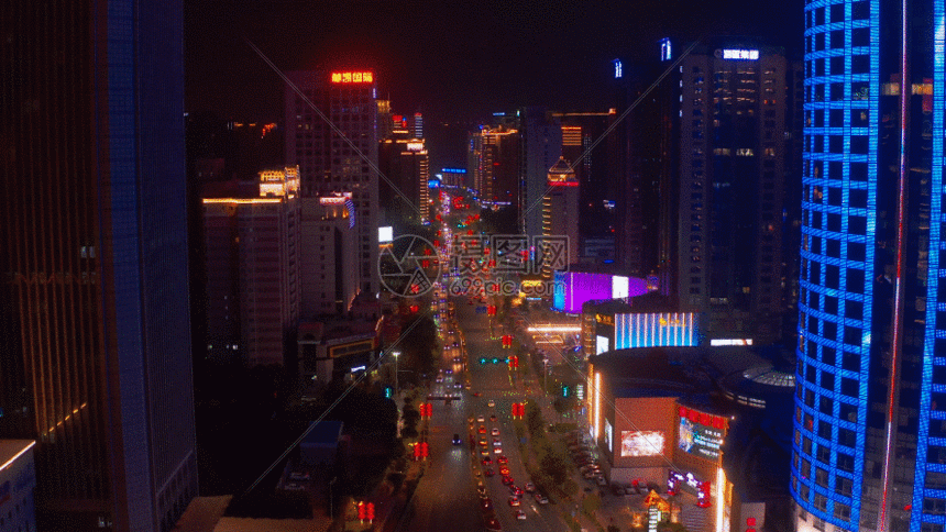 夜景霓虹灯gif动图图片-正版gif素材401467221-摄图网