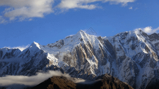 西藏群山延时GIF图片