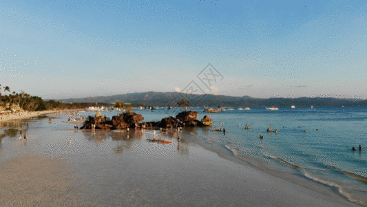 长滩岛海滩浴场GIF图片