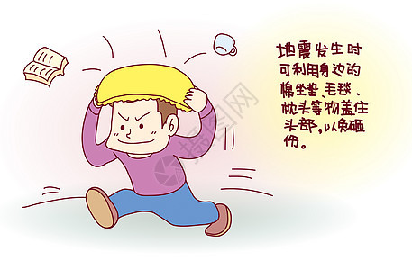 地震知识漫画背景图片