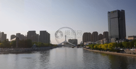 天津永乐桥延时摄影GIF图片