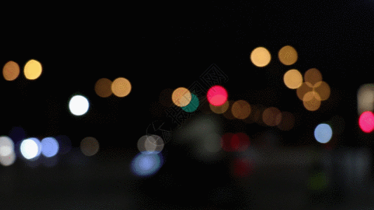 城市交通光斑GIF图片
